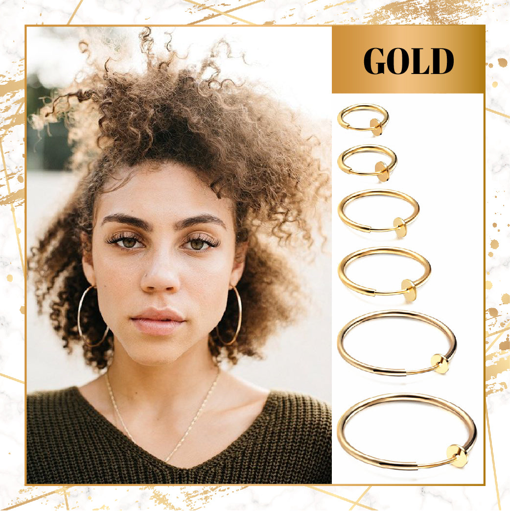 Mega Clip-On Hoop Earrings