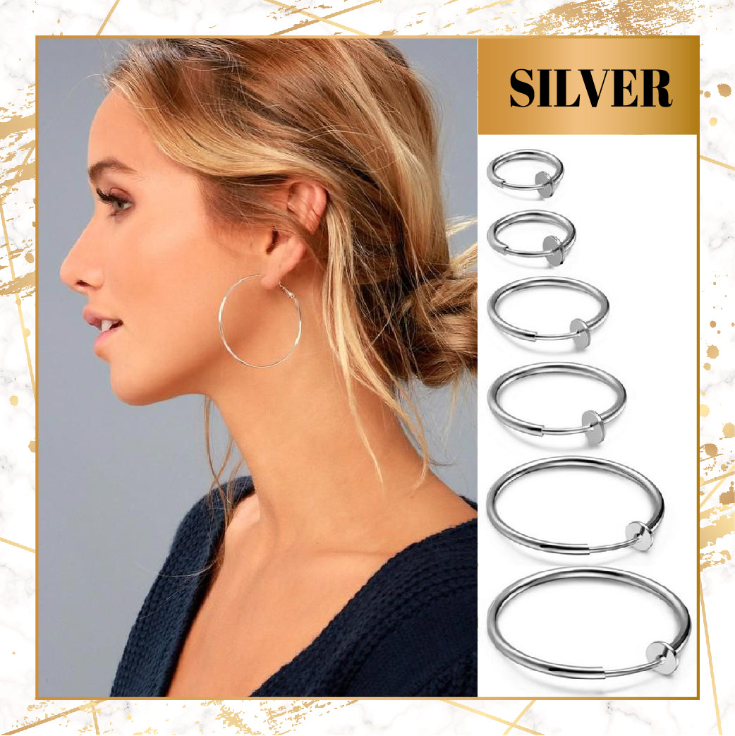 Mega Clip-On Hoop Earrings