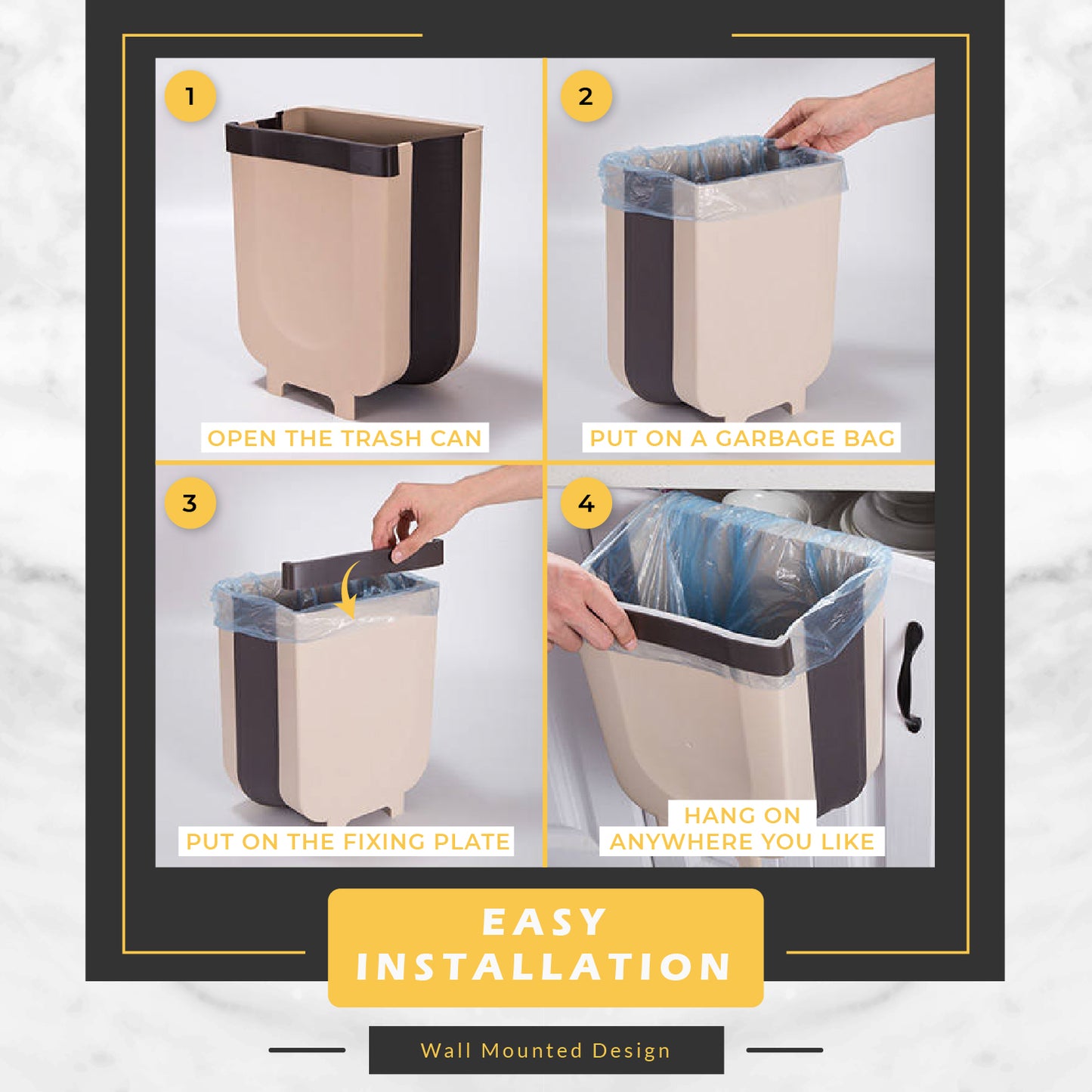 Foldable Hanging Trash Can