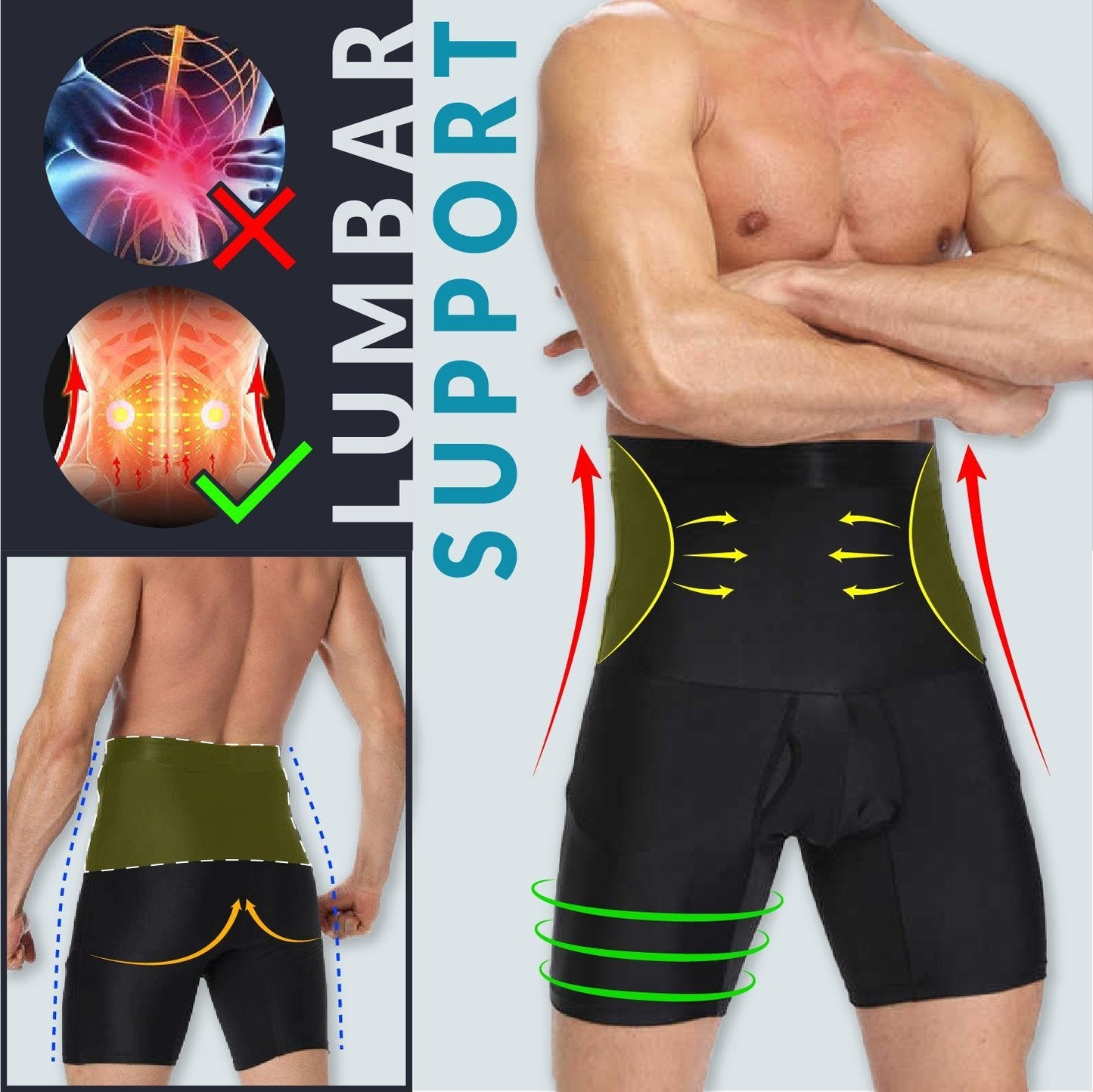 Men's Hi-Waist Breathable Boxer