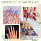 Press-On French Coffin Nails