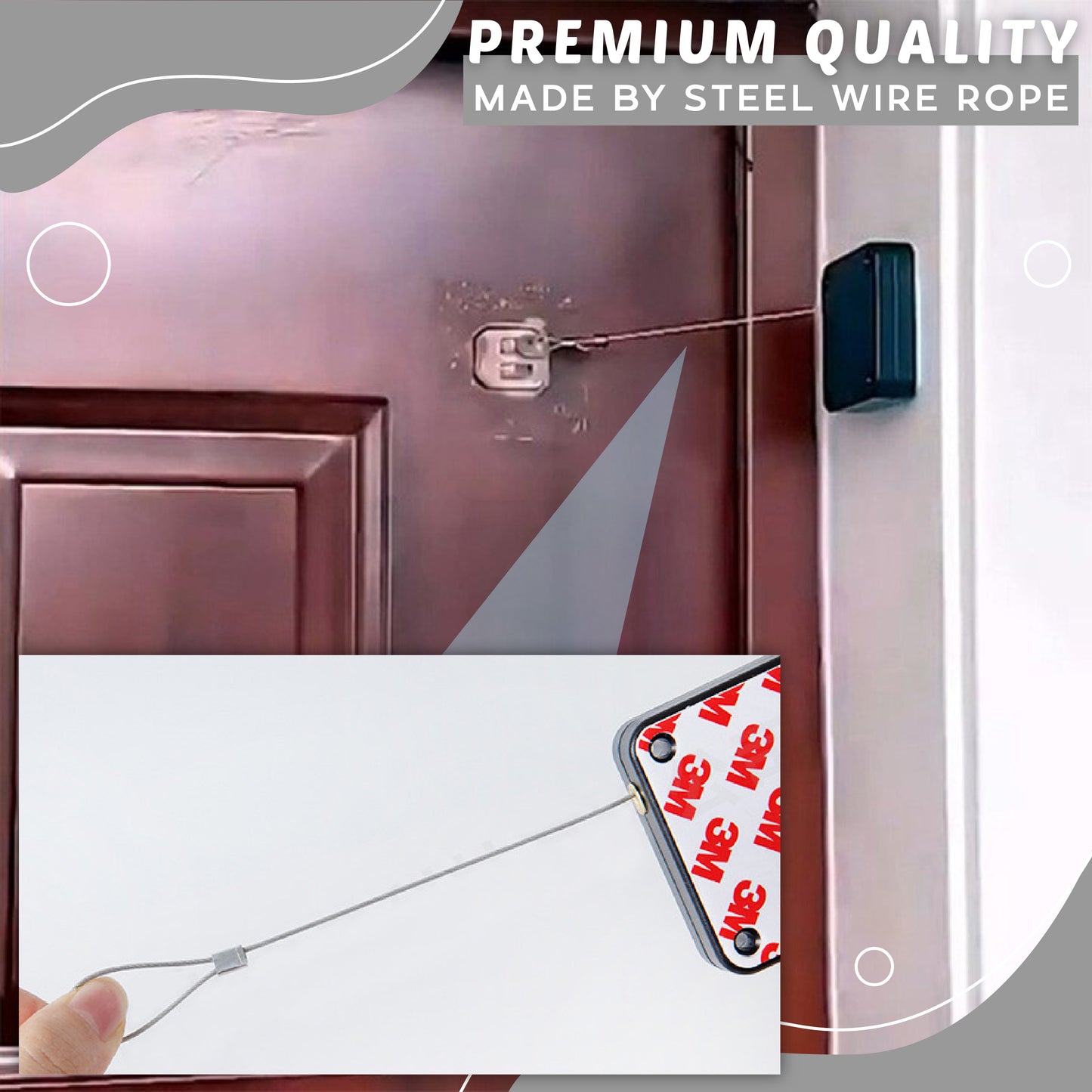 Nail-Free Automatic Door Closer