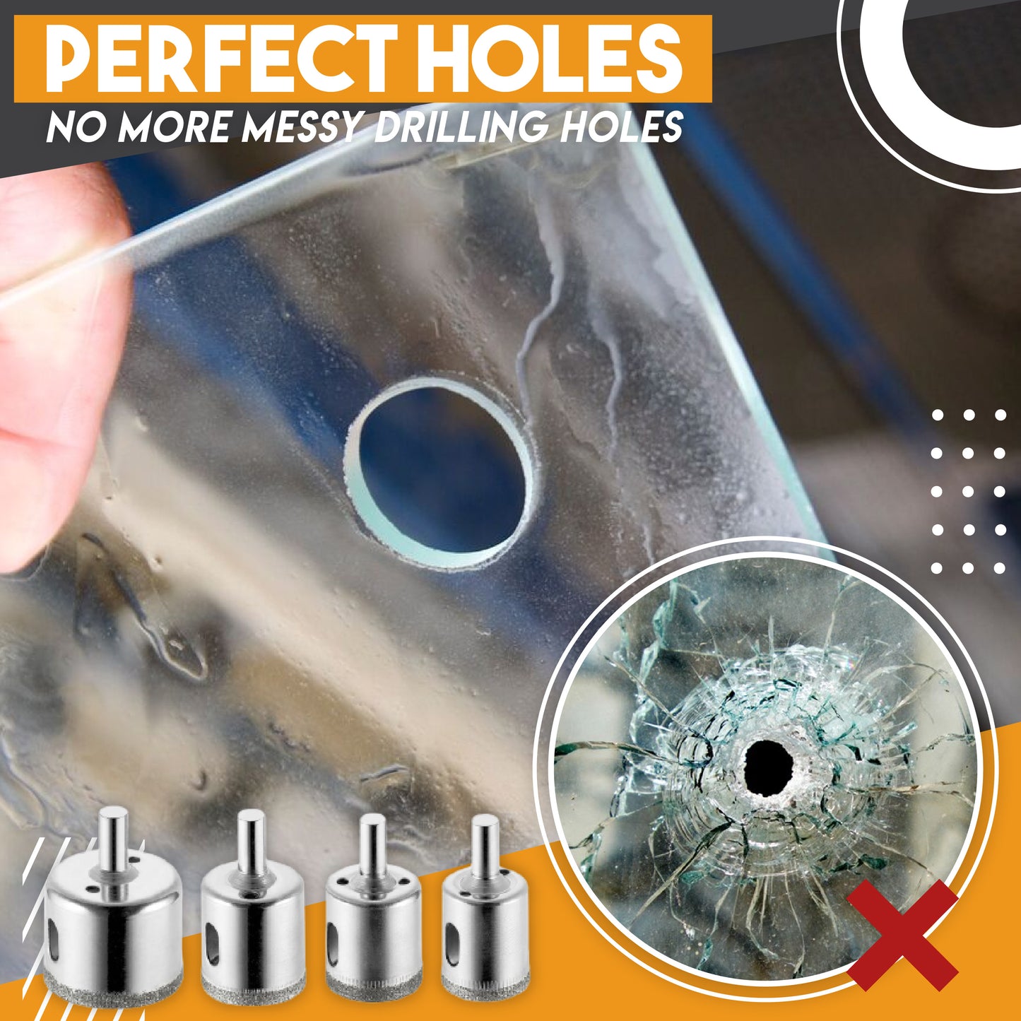Diamond Drill Bit Pro Set (10pcs)