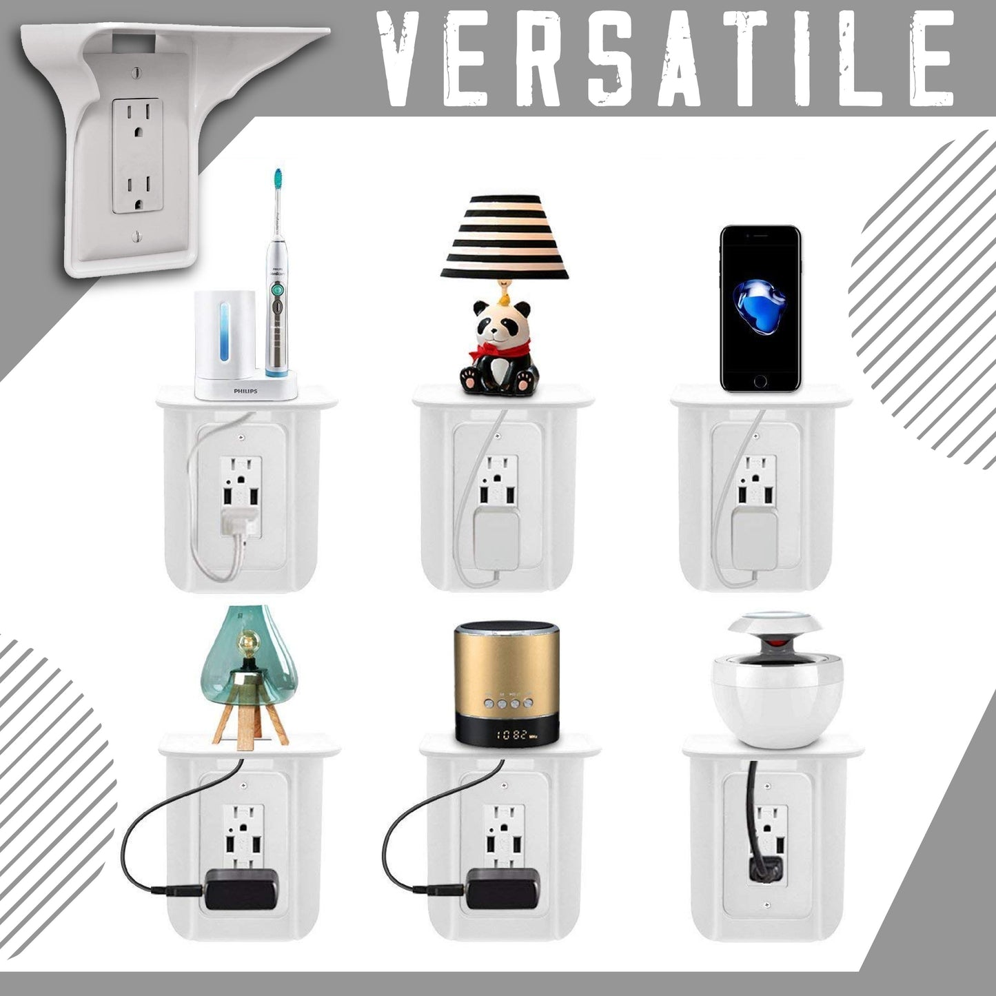 Wall Outlet Shelf Holder
