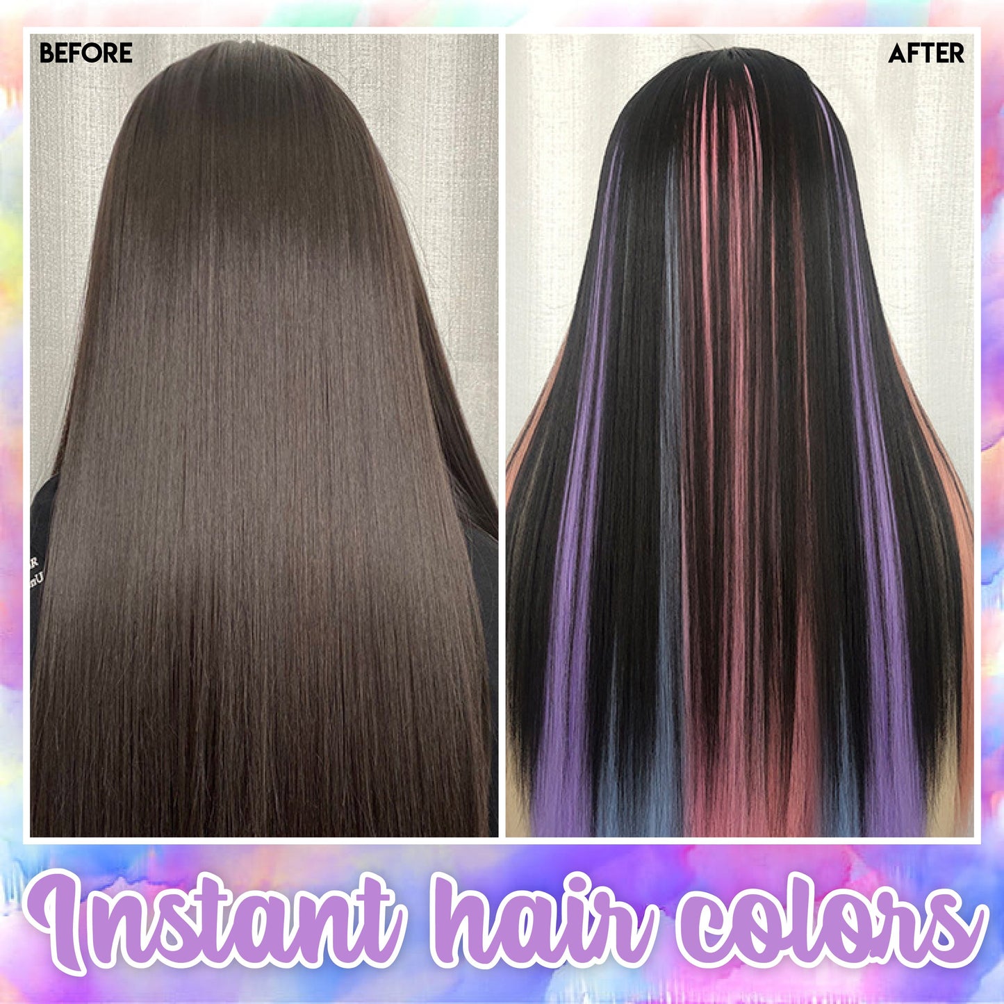 Mermaid Hair Clip-On Extension