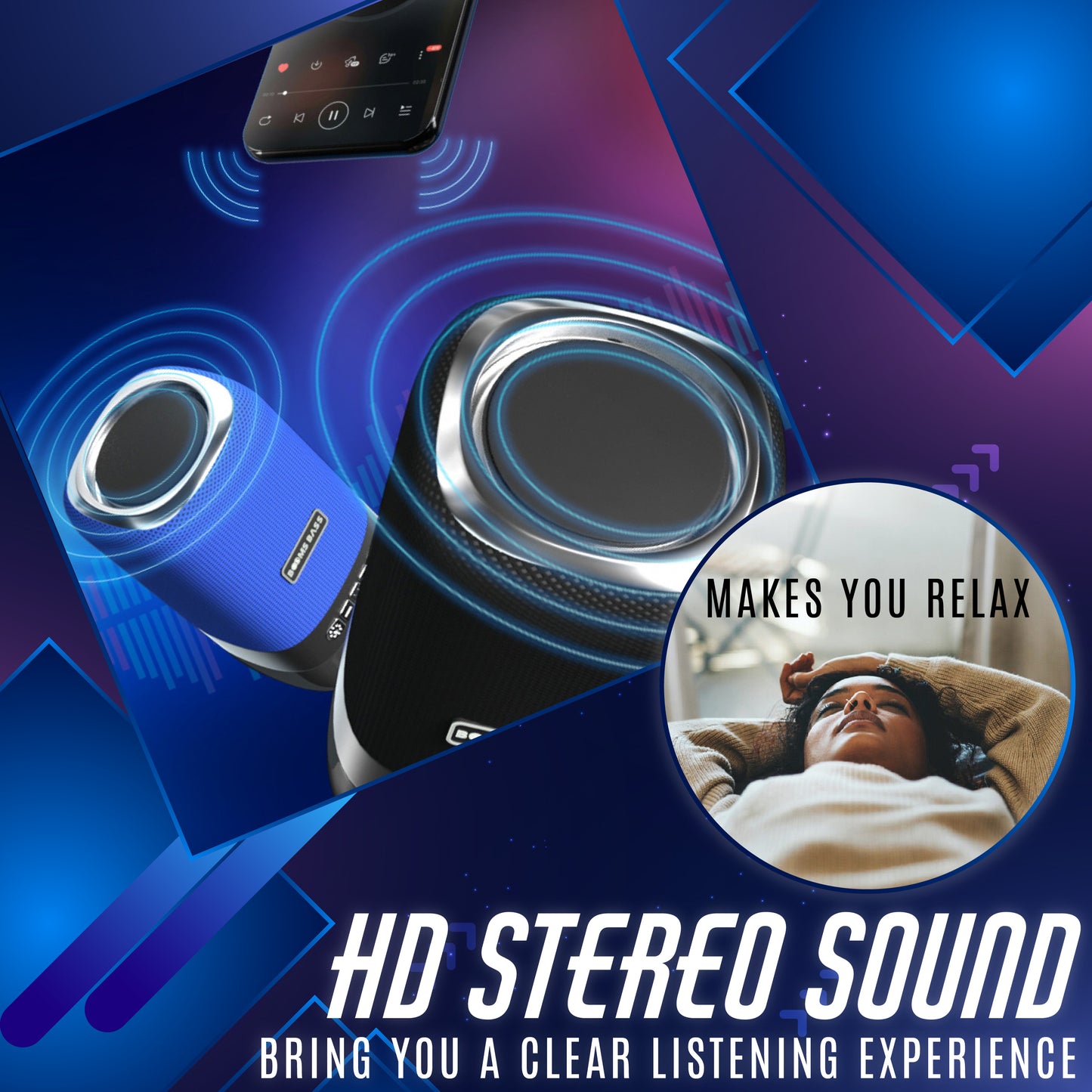 Glowing LED Bluetooth Speaker