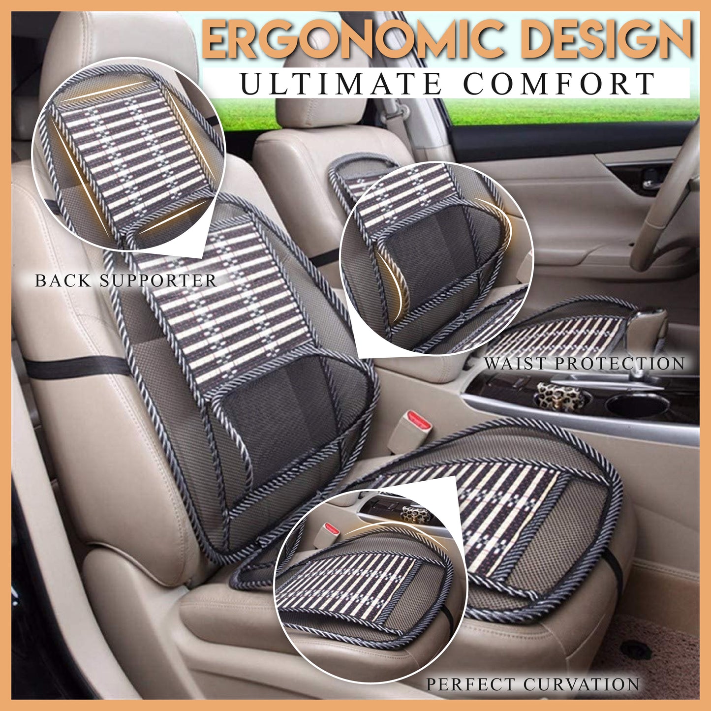 Breathable Bamboo Car Seat Cove