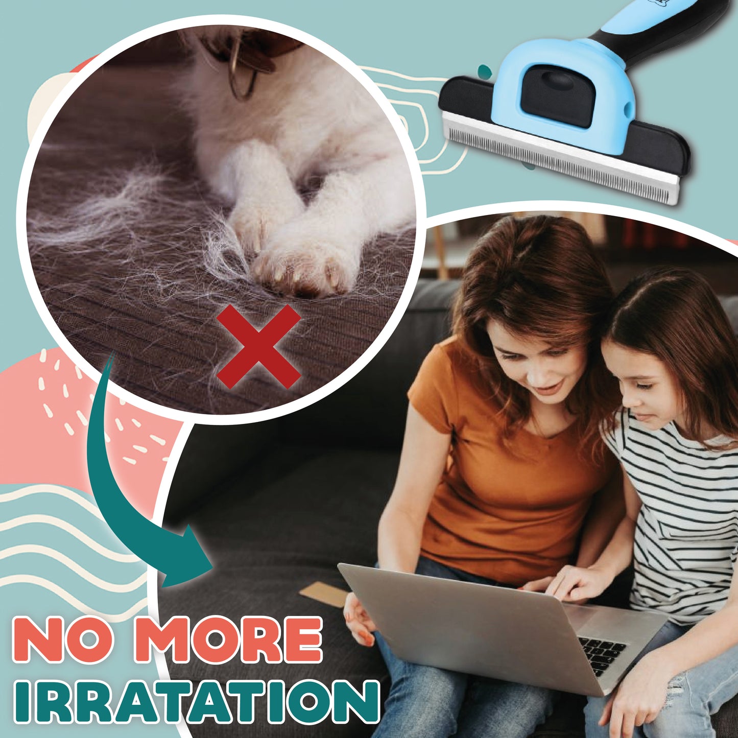 Pet Fur Deshedding Brush