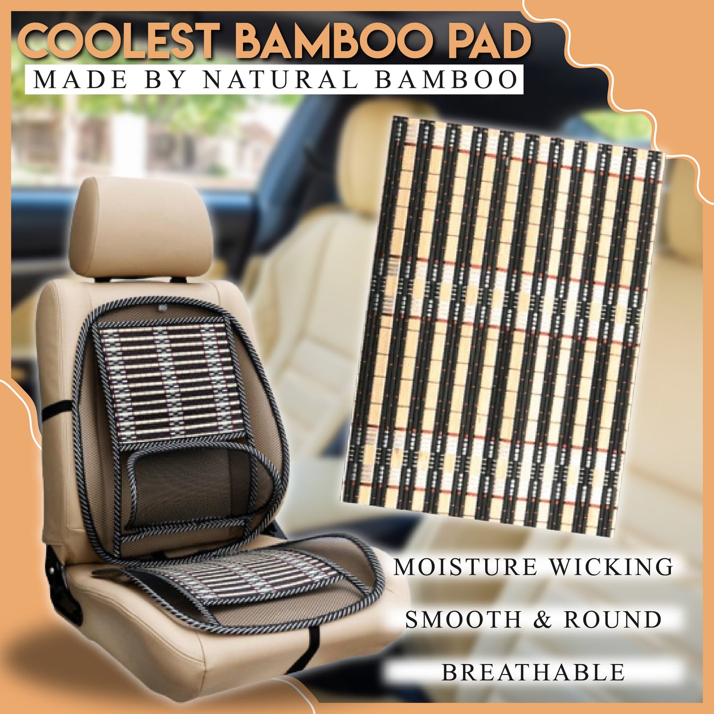 Breathable Bamboo Car Seat Cove