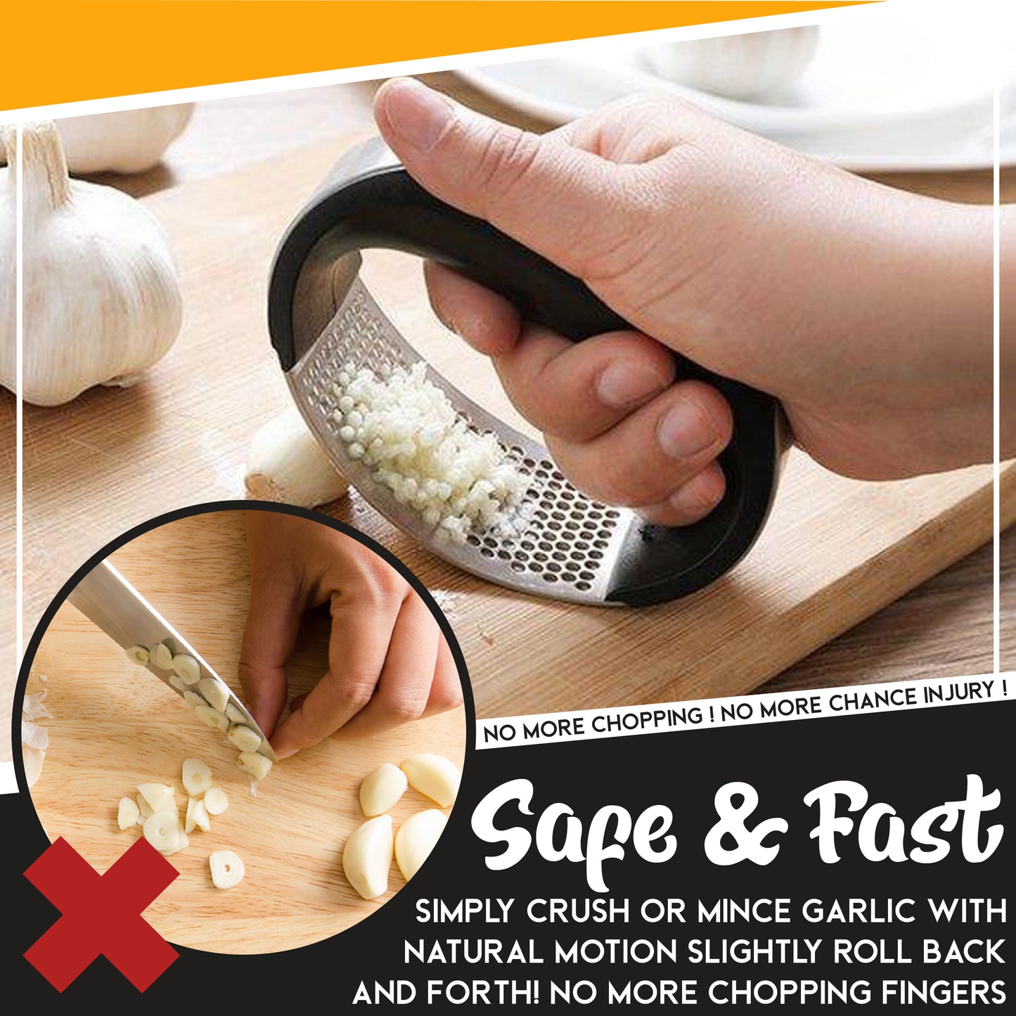Easy Press Garlic Mincer