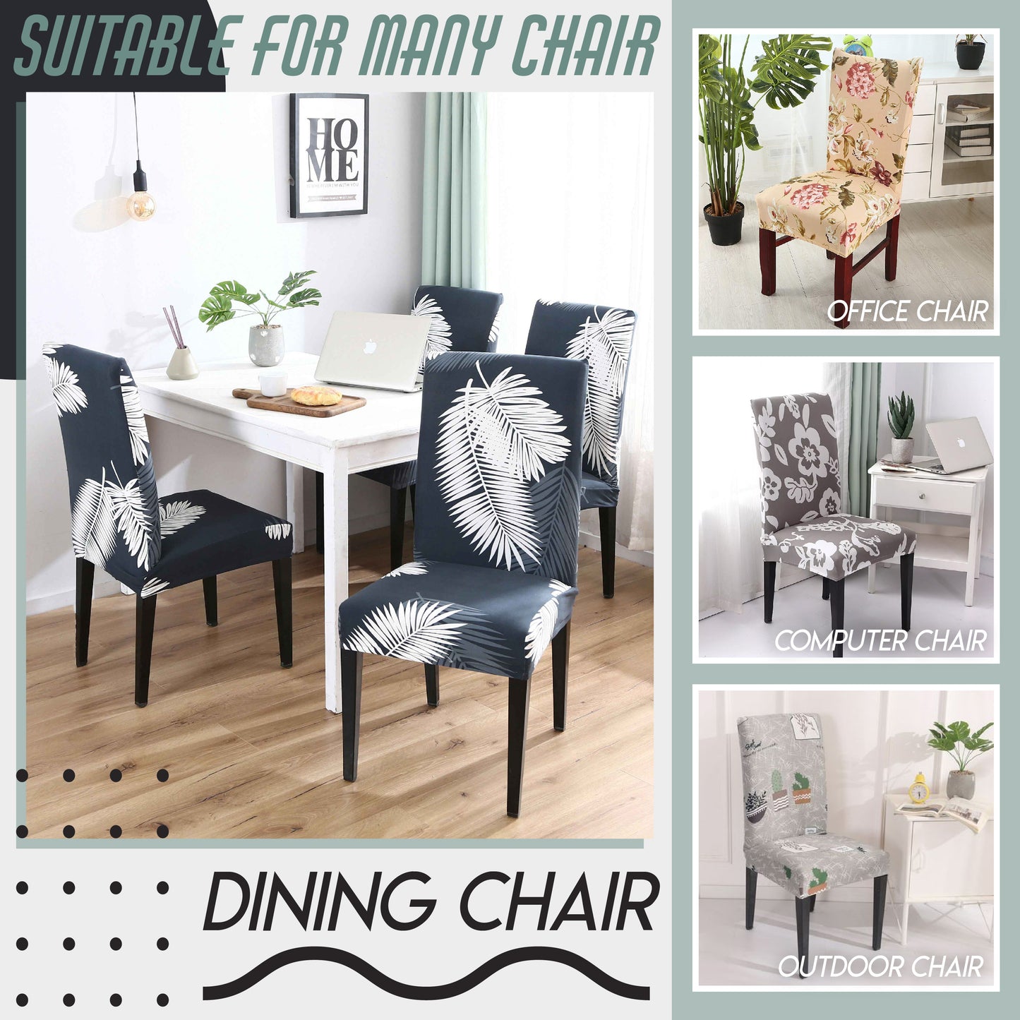Universal Slip-On Chair Covers