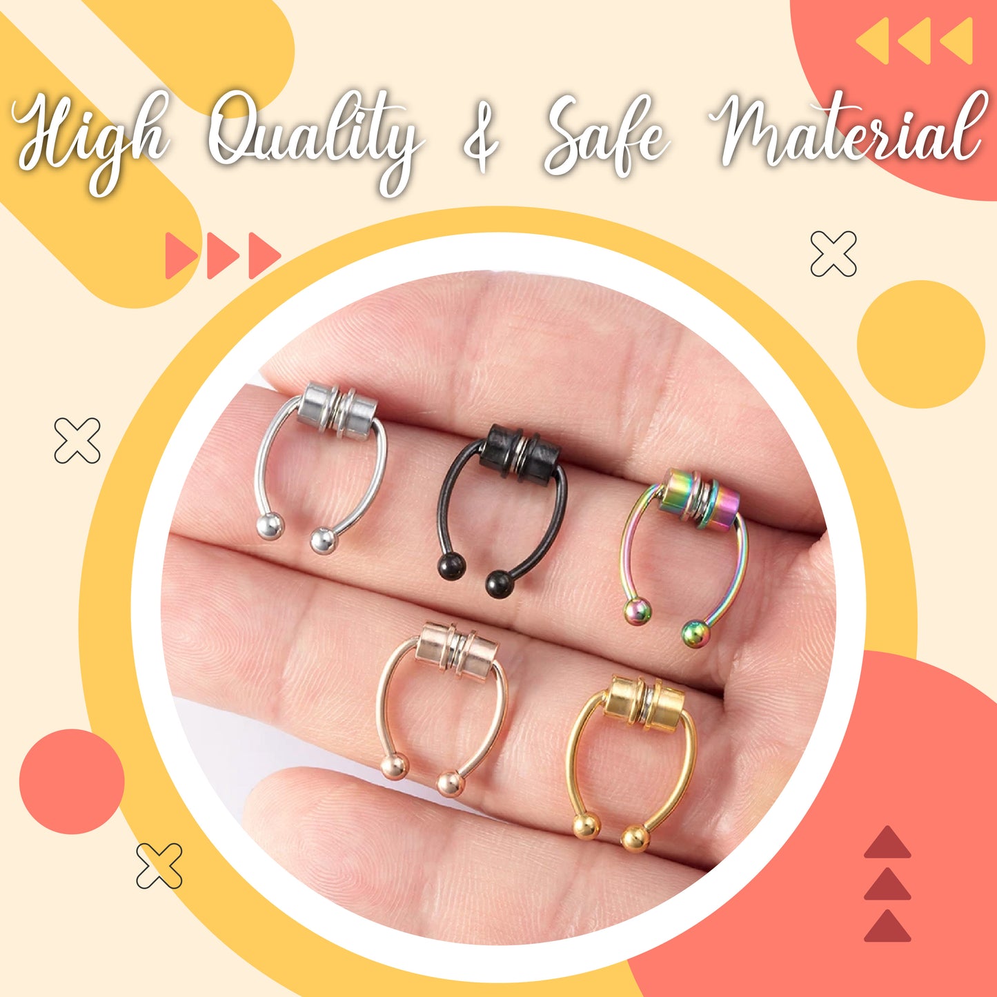 Non-Piercing Magnetic Septum Nose Ring