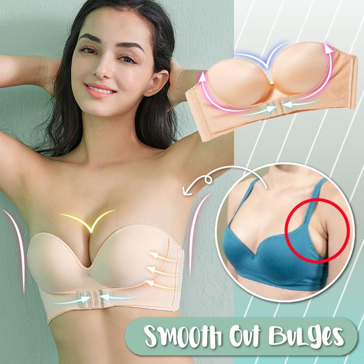 Front Closure Strapless Lifting Bra