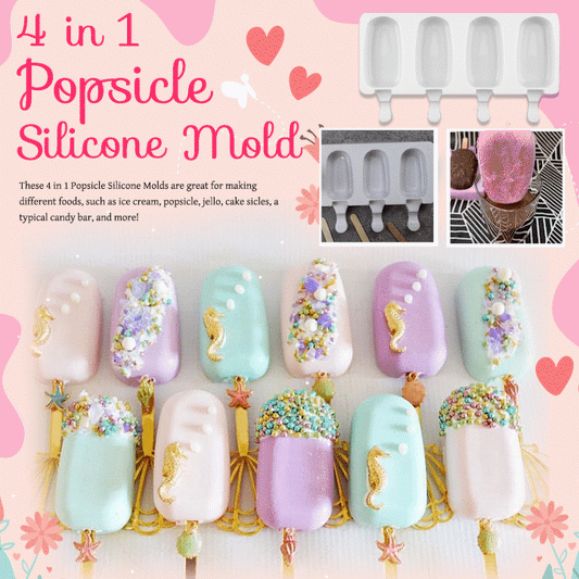 4 in 1 Popsicle Silicone Mold