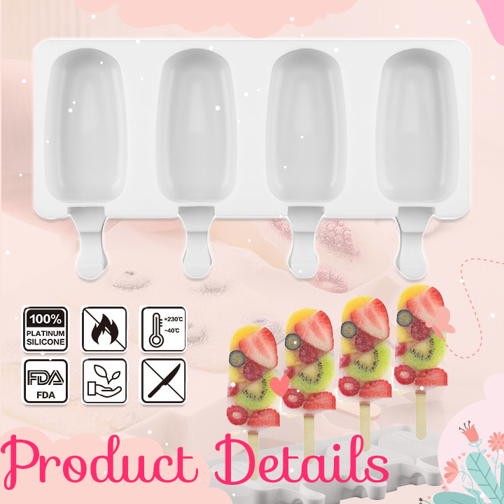 4 in 1 Popsicle Silicone Mold