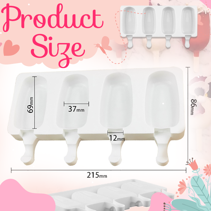 4 in 1 Popsicle Silicone Mold