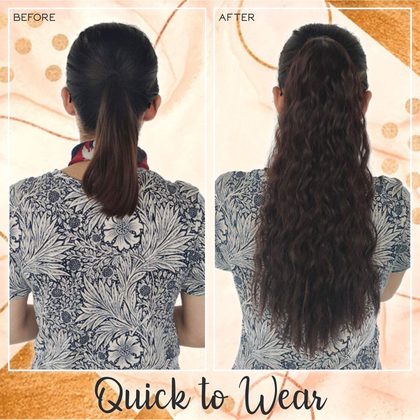 Invisible Curly Ponytail Extension