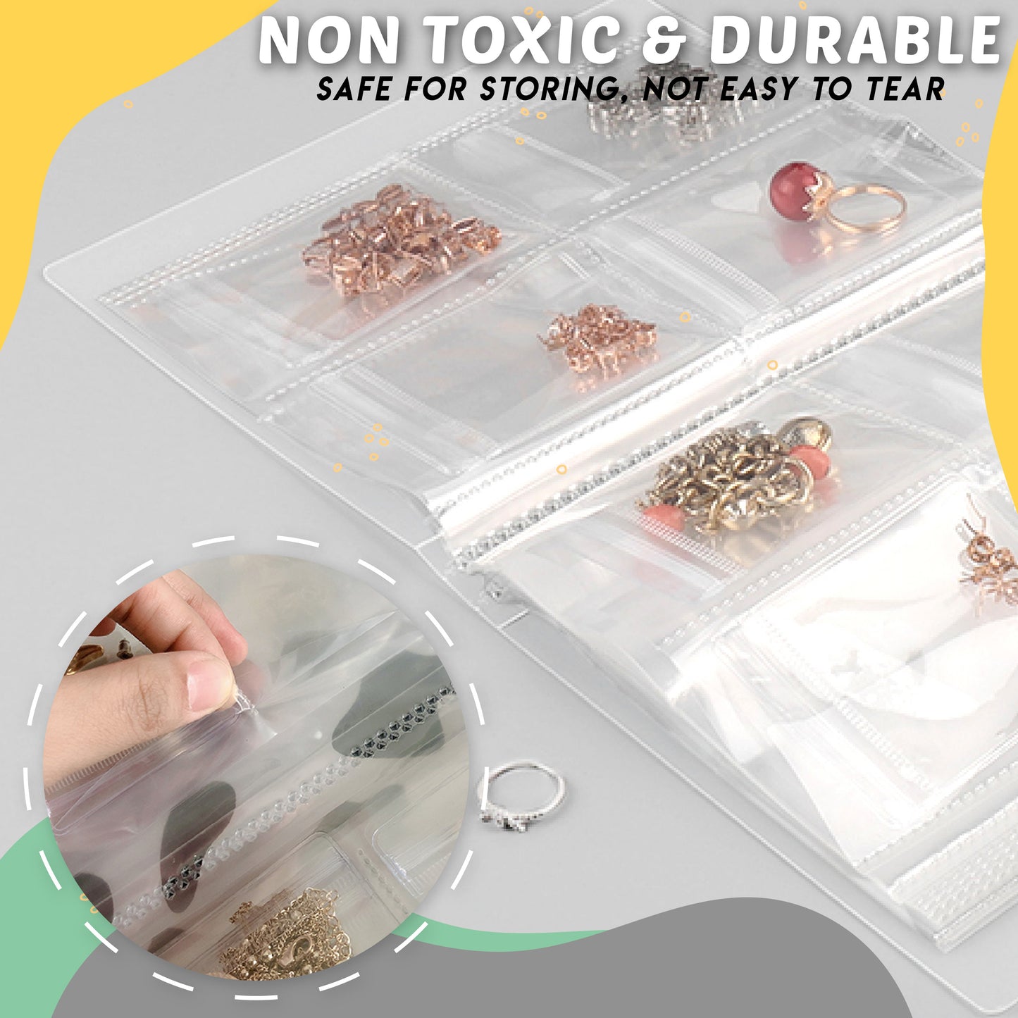 Clear Jewelry Storage Folder