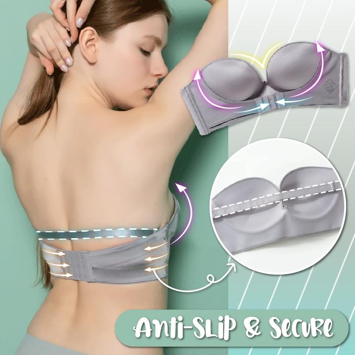 Front Closure Strapless Lifting Bra