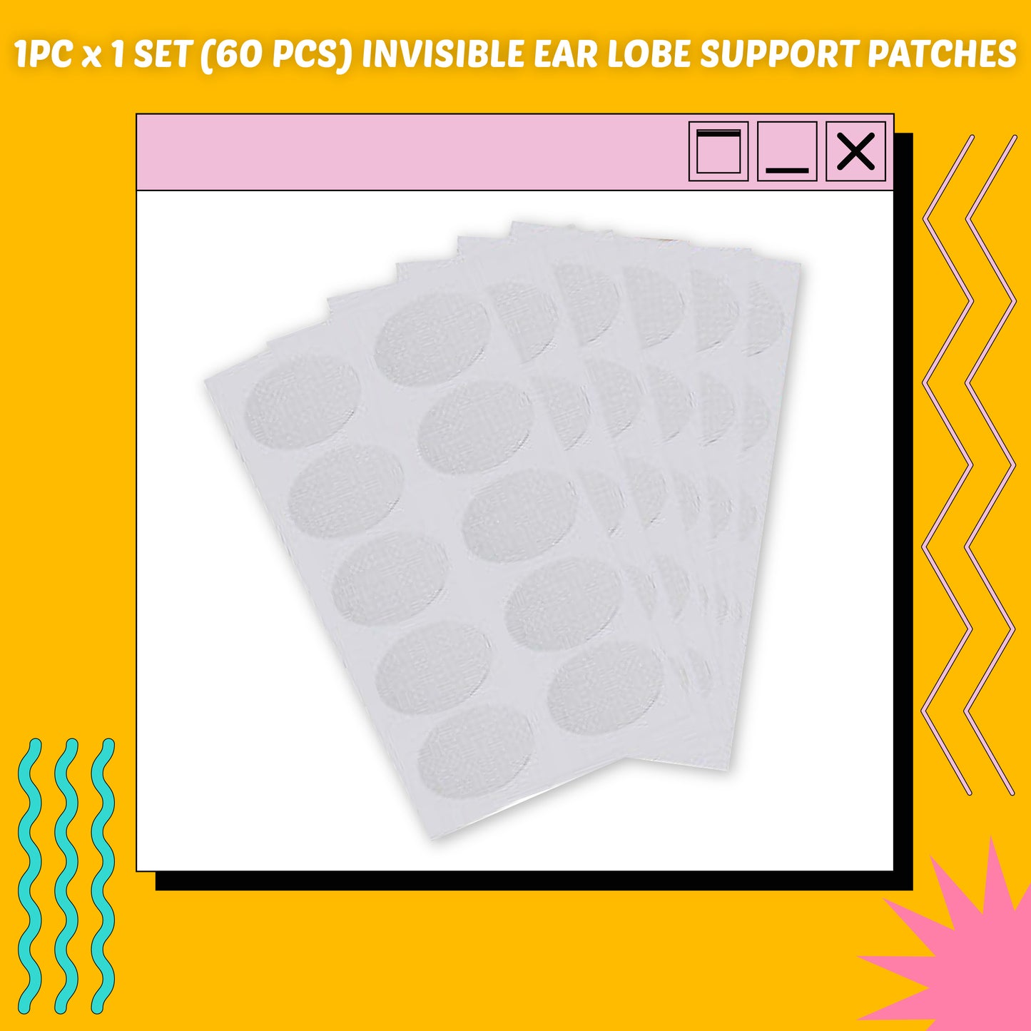 Invisible Ear Lobe Support Patches (60pcs)
