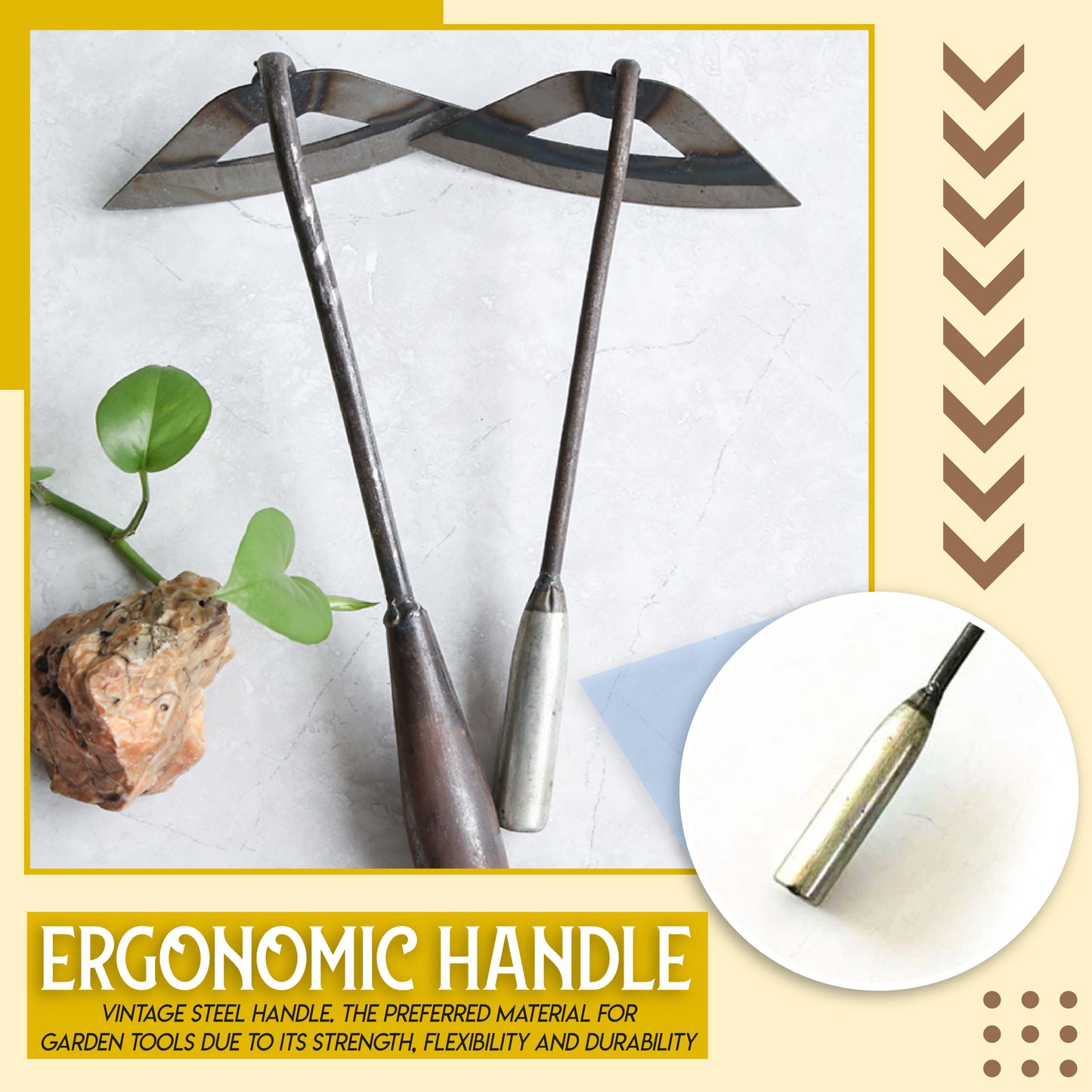 All-Steel Gardening Hollow Hoe