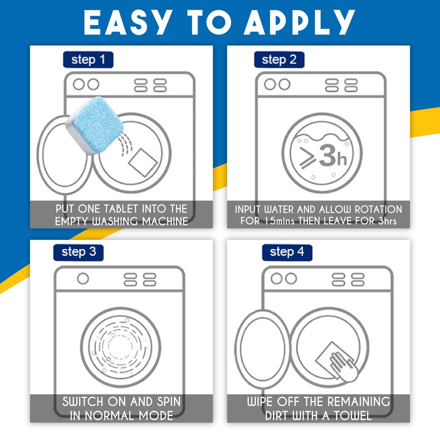 Washing Tub Cleaner (Set of 6)