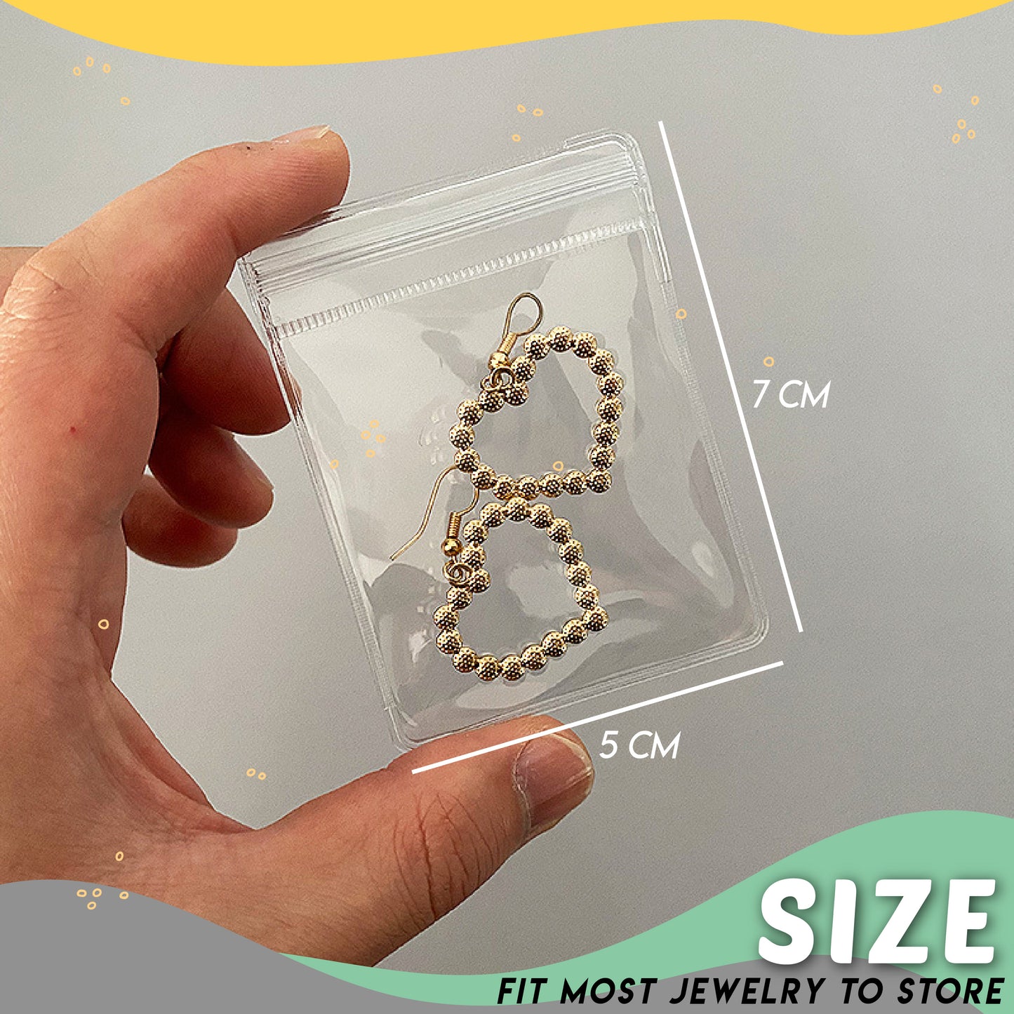 Clear Jewelry Storage Folder
