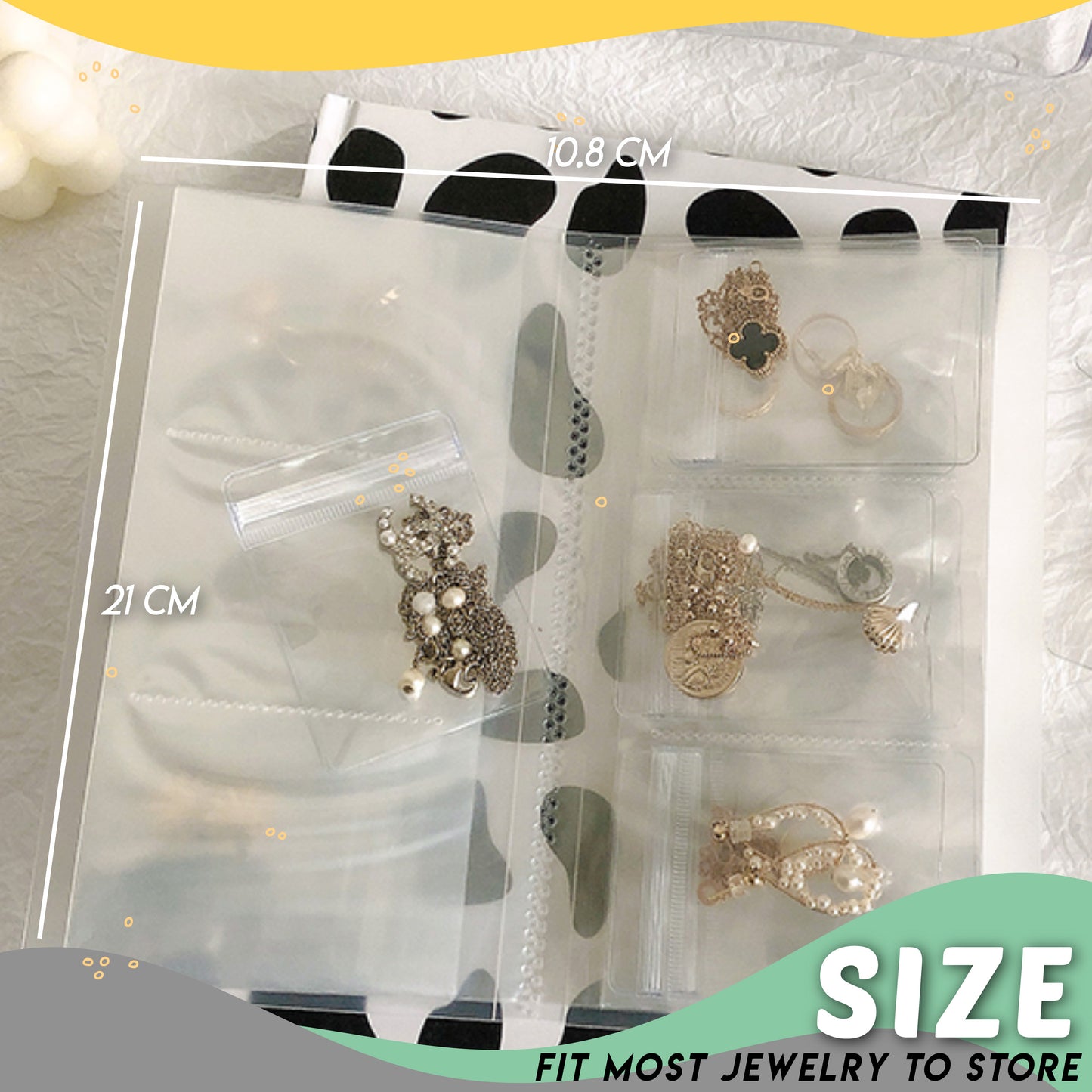 Clear Jewelry Storage Folder