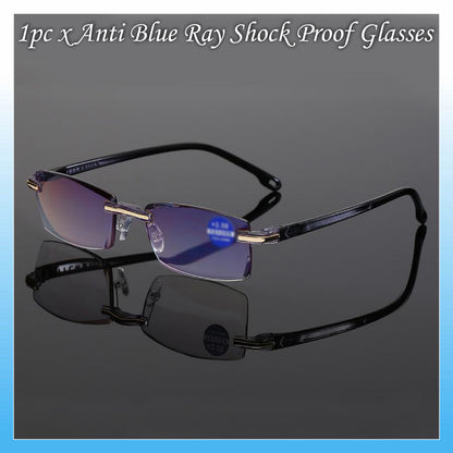 Anti-Blue Ray Shock-Proof Glasses