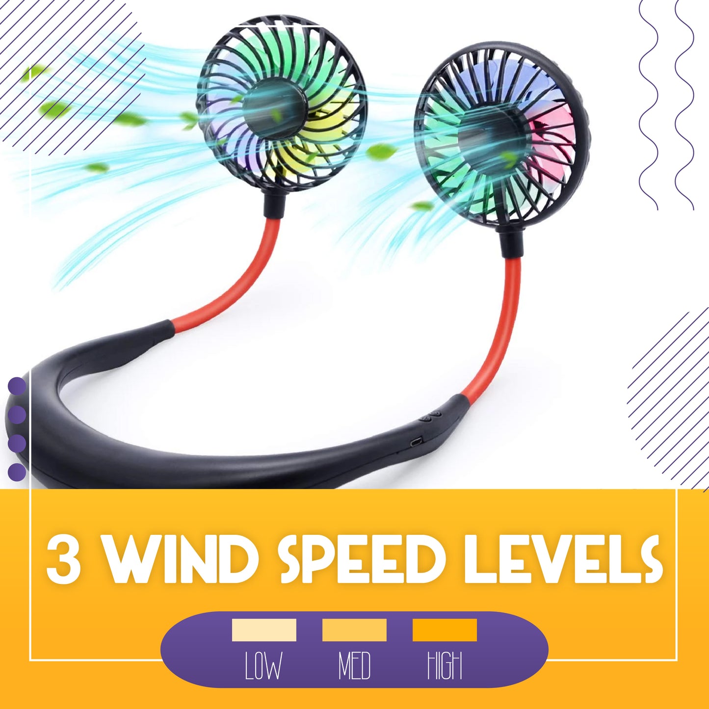 Hands-Free Neck Fan