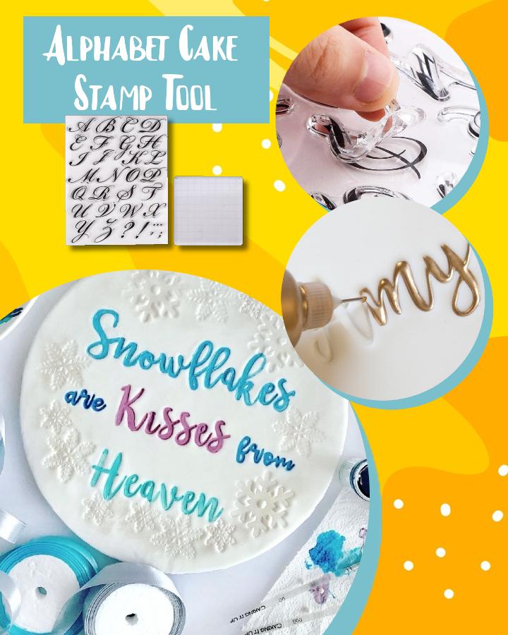 DIY Cake Alphabet Stamp Set