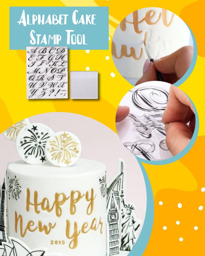 DIY Cake Alphabet Stamp Set