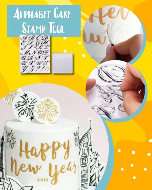DIY Cake Alphabet Stamp Set