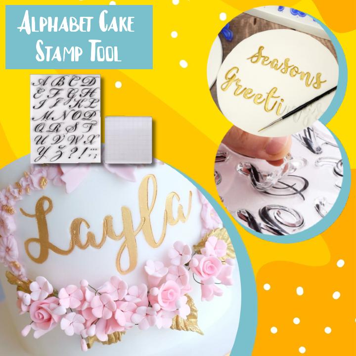 DIY Cake Alphabet Stamp Set