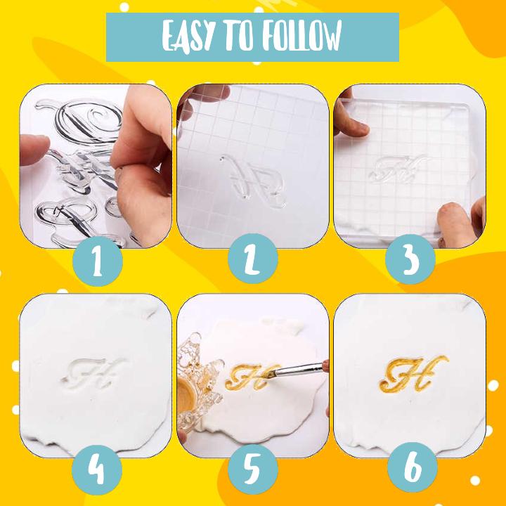 DIY Cake Alphabet Stamp Set