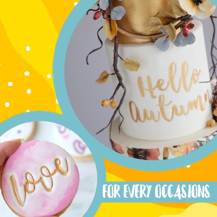 DIY Cake Alphabet Stamp Set