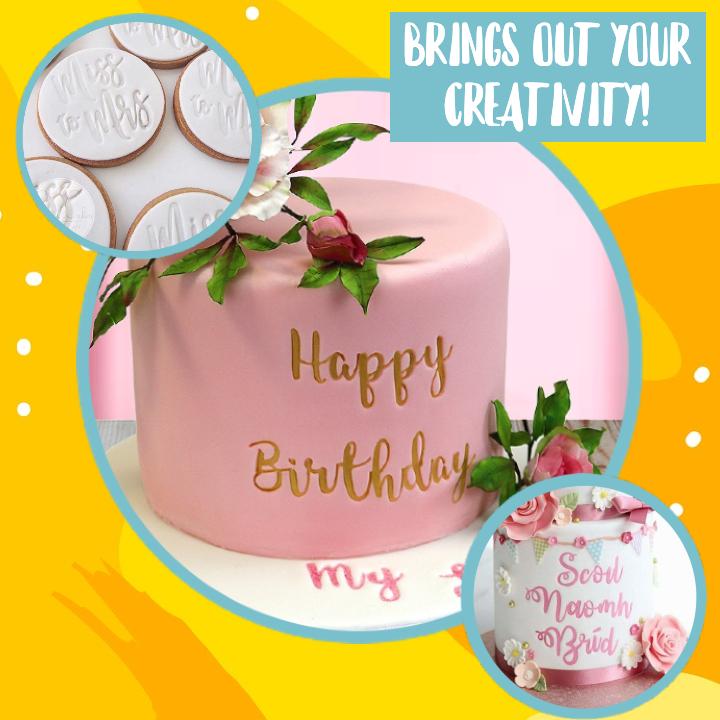 DIY Cake Alphabet Stamp Set