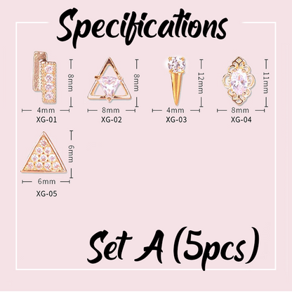 Dashing Nail Art Gems