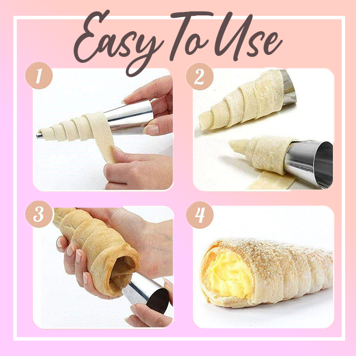 Conical Tube Croissant Mold (5pcs)