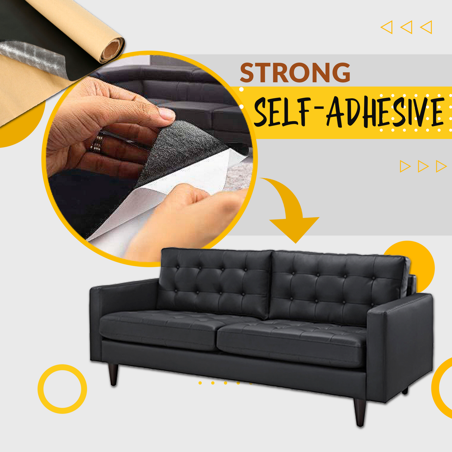 One-Step Leather Repair Patch