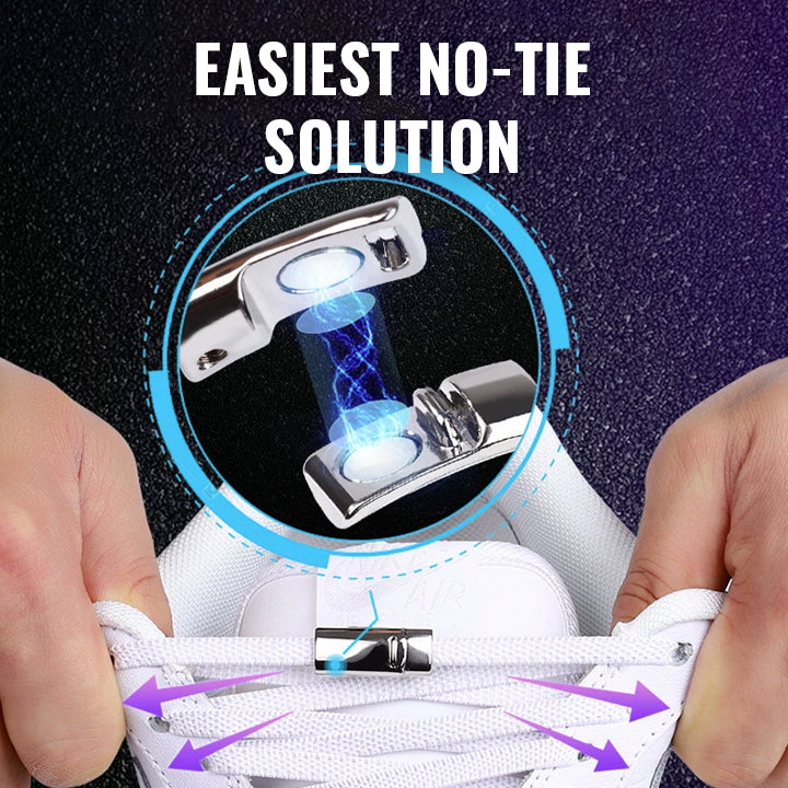 Lazy No-Tie Magnetic Shoelaces