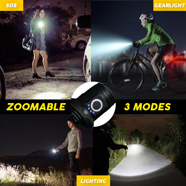 Waterproof Survival Tactical Flashlight