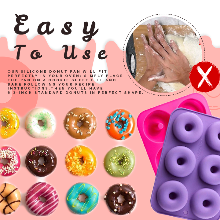 Non-Stick Silicone Donut Mold