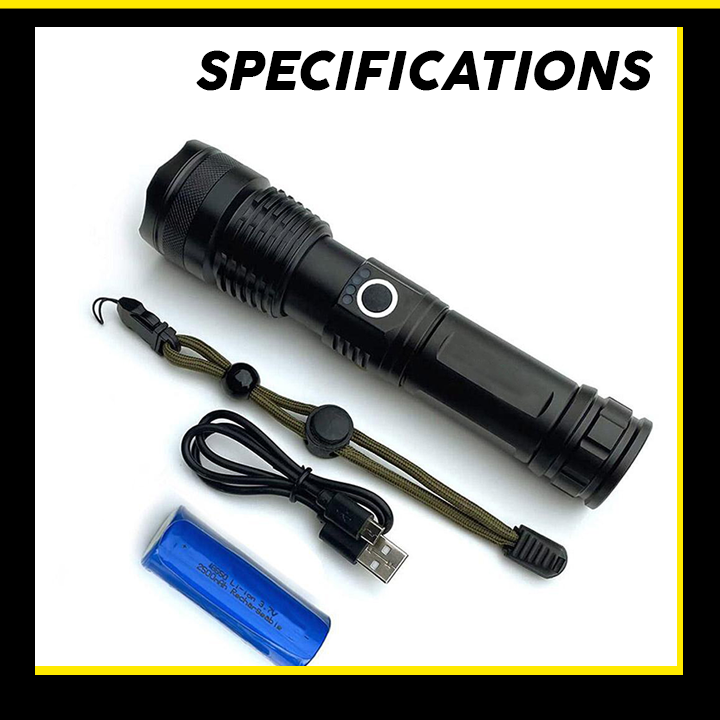 Waterproof Survival Tactical Flashlight