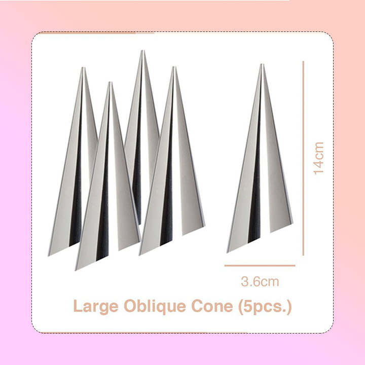 Conical Tube Croissant Mold (5pcs)