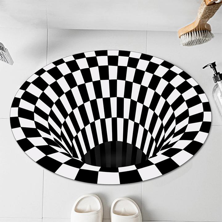 3D Vortex Illusion Rug