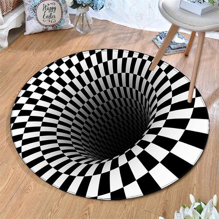 3D Vortex Illusion Rug