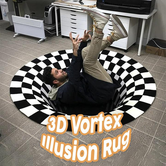 3D Vortex Illusion Rug