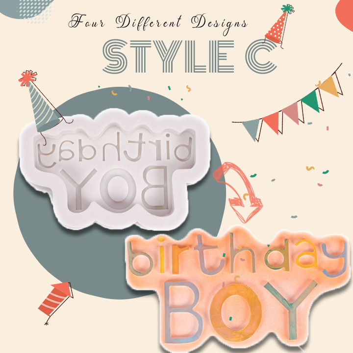 Happy Birthday Fondant Mold