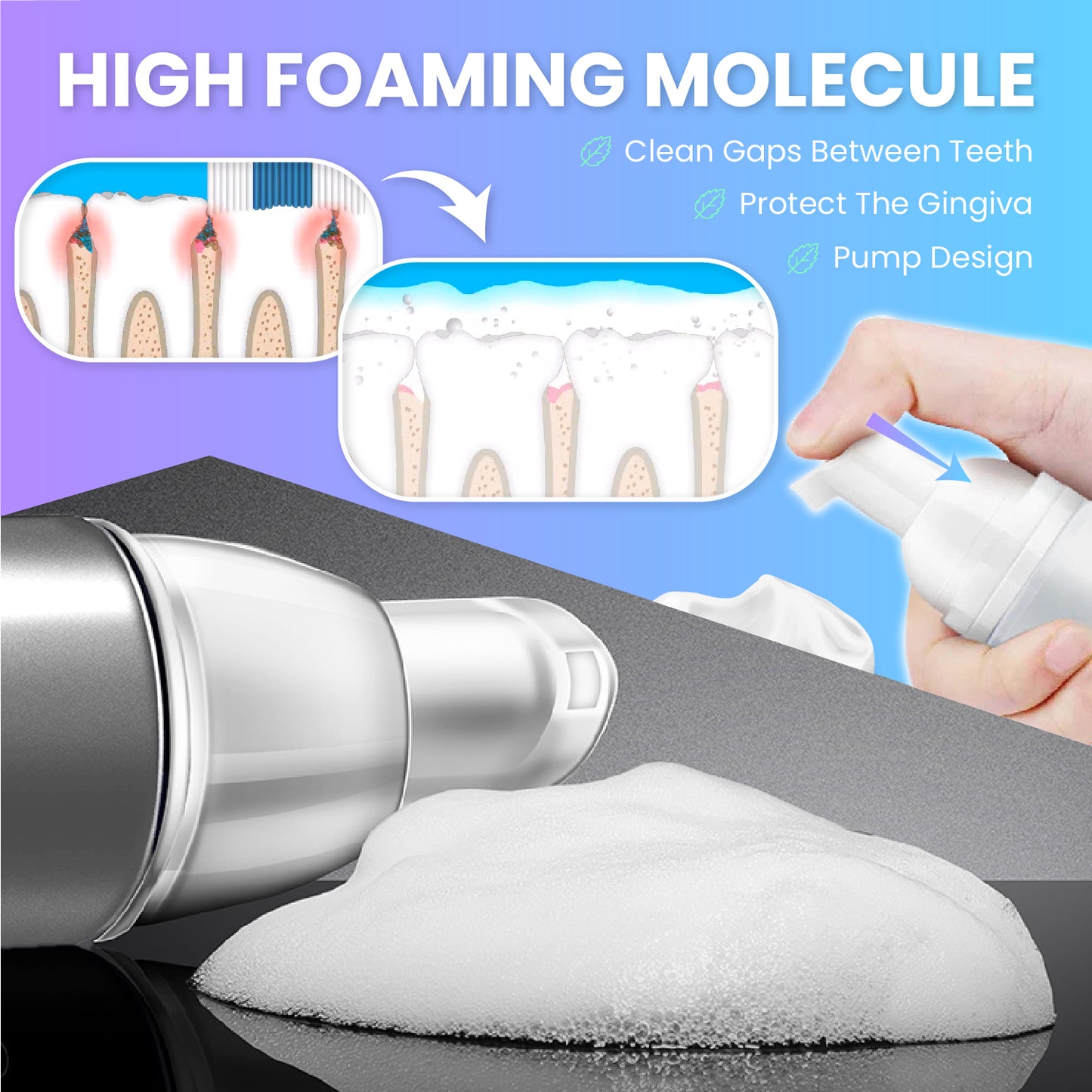 BrighTeeth™ Instant Whitening Foam Toothpaste